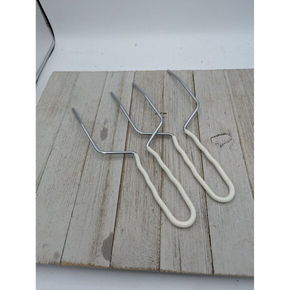 Turkey & Roast Lifter Fork Set of 2 Nylon Coated Handles - Picture 4 of 6